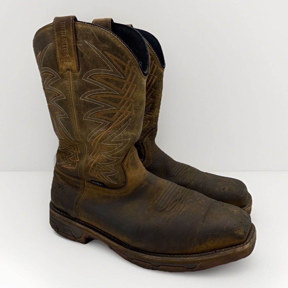 Irish Setter Marshall Boots Men's 12 Square Steel Toe Waterproof 83912 Western